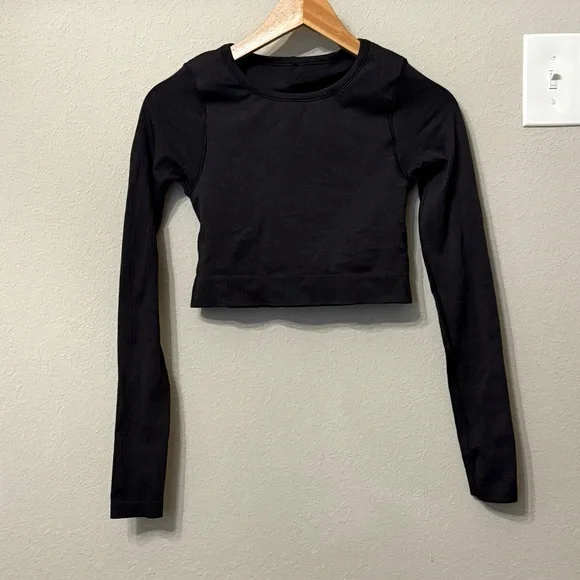 Lululemon Ebb to Street Long Sleeve Black Size 4 - Picture 7 of 16